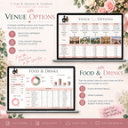 Wedding Planner Spreadsheet - Budget, Guests, Seating, Vendors & More